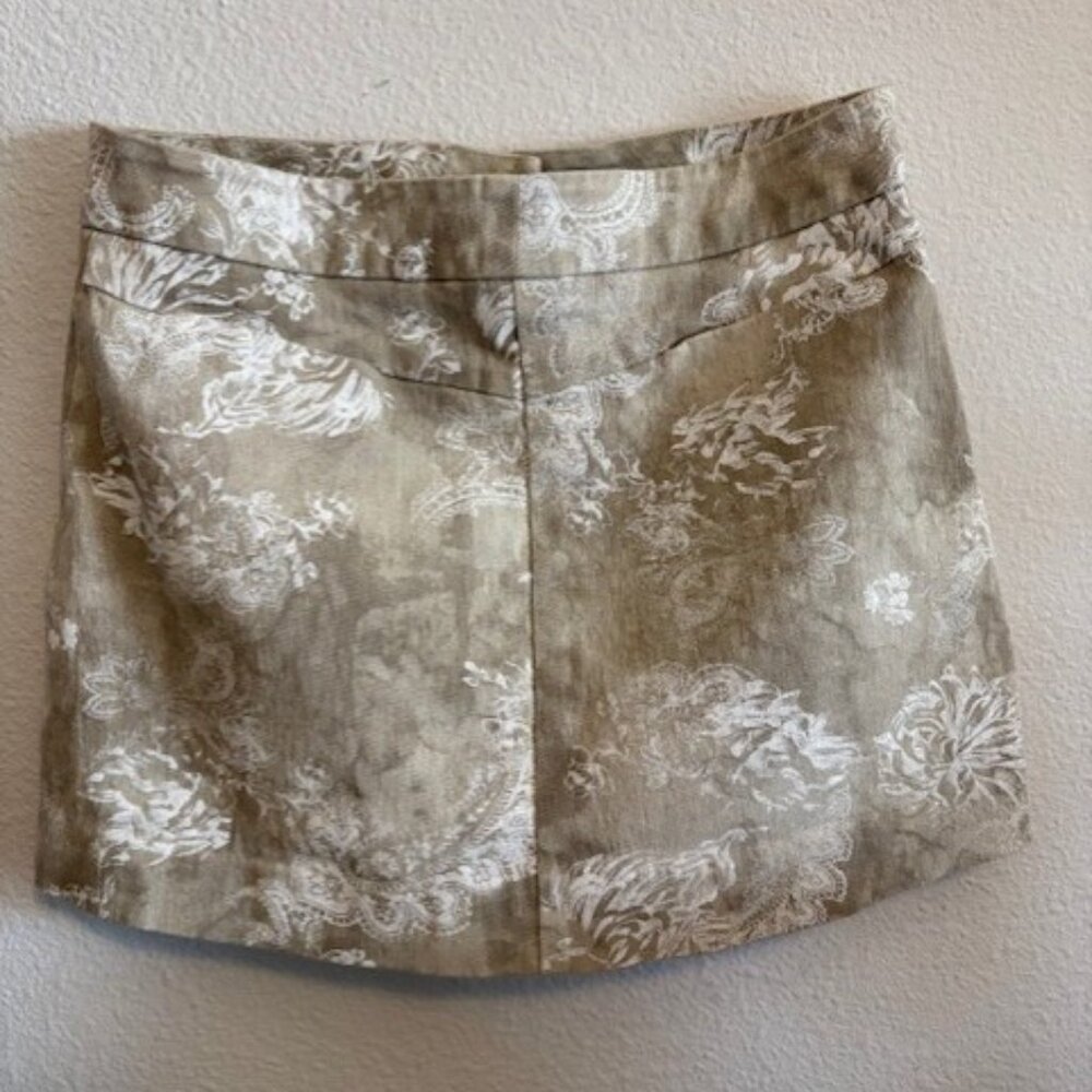 Vintage Tan bebe Mini Skirt